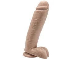 Get Real TOYJOY Dildo ant siurbtuko, didelis tikroviškas penis, 25 cm