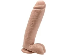 Get Real TOYJOY Dildo ant siurbtuko, didelis tikroviškas penis, 25 cm