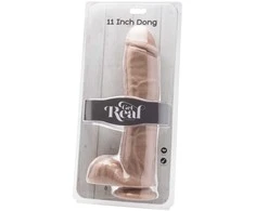 Get Real TOYJOY Dildo ant siurbtuko, didelis tikroviškas penis, 28 cm