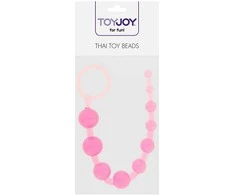 TOYJOY Ilgi analiniai karoliukai, užpakalio kamuoliukai, grandinėlė 30 cm
