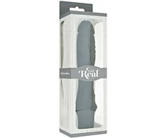 GET REAL Classic Large Juodas Silicone Vibrating Model 24.9 cm