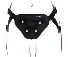 Get Real Deluxe Adjustable Harness Juodas - Universal System, Padded Comfort