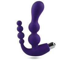 Toyz4Lovers Dvipusis vibratorius makšties analiniai kamuoliukai g taškas 15cm