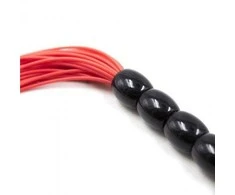 Toyz4Lovers Pejcz-Fringed botagas Keletas Flogger raudona