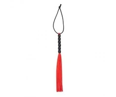 Toyz4Lovers Pejcz-Fringed botagas Keletas Flogger raudona