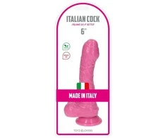 Toyz4Lovers Mały rožinė żylasty penis su przyssawką 16 cm