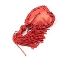 Toyz4Lovers Apatiniai drabužiai-Heart Nipples Tassels Raudonas