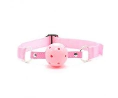 Toyz4Lovers „Knebel-Easy“ kvėpuojantis rutulinis kamštelis (rosa)