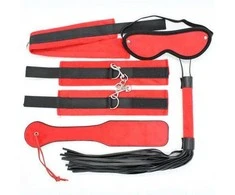 Toyz4Lovers Pejcz-Bondage Kit Raudona