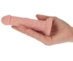 Toyz4Lovers Realistinis mažas dildo styguotas siurbtukas 11,5 cm