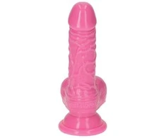 Toyz4Lovers Rožinė żylaste dildo gumowe su przyssawką 10,5 cm