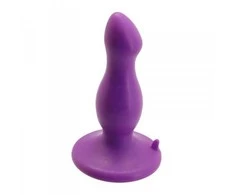 Toyz4Lovers Silikoninis analinis kištukas su stipriu siurbtuku sex 9cm