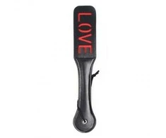Toyz4Lovers Skórzana klapka su napisem love dominacja sex bdsm
