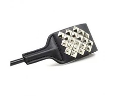 Toyz4Lovers Pejcz-Frustino Square Spot Riding Crop juodas