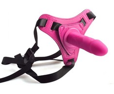 Toyz4Lovers Harness straps straponas moteriškas varpos dildo 10cm