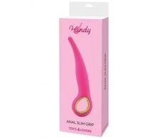 Toyz4Lovers Rožinis vibratorius-VIBRATORE ANALE HANDY ANAL SLIM GRIP Rožinis