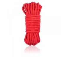 Toyz4Lovers Wiązania-COTTON ROPE 5M Raudonas