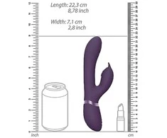 Vive By Shots Aimi Pulse Wave Vibrating Dual Motor Model - Violetinė Silicone, Atsparus vandeniui