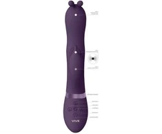Vive By Shots Vive Gada – Vibrating Bunny Ear G taško triušis su pulso bangos kotu