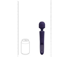 Vive By Shots VIVE Kiku Double-Ended Wand with Flapping Stimulator, Violetinė, Silicone