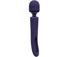 Vive By Shots VIVE Kiku Double-Ended Wand with Flapping Stimulator, Violetinė, Silicone
