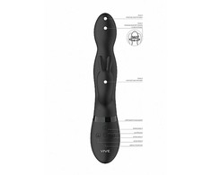 Vive By Shots Niva Rotating Intimate Machine Juodas - 360° Multi-Motor Silicone Device