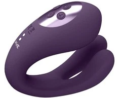 Vive By Shots VIVE Yoko Triple Motor Intimate System Dual Prongs &amp; Pulse Wave Rožinė