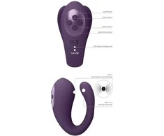 Vive By Shots „Vive“ MOTERIS VIBRATORIUS PORoms, skirtas klitorio makšties pulsavimui 10 USB REŽIMAS