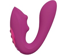 Vive By Shots Rožinė VIVE Yuki Dual Motor Intimate Massager with Beads Rožinė Silicone