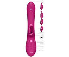 Vive By Shots Etsu Pulse Wave G-Spot Rabbit Multi-Function Intimate Device Rožinė