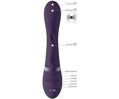 Vive By Shots Vive Vibrator bunny su rotacinis masažuoklis 21cm 10 režimų