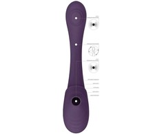 Vive By Shots Rožinė Mirai Bendable Dual Motor Intimate Massager, Medical Silicone, Rožinė