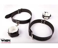 Whips Collections Antrankiai - Moterims šlaunų antrankiai balta