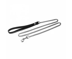 Whips Collections Odinė pavadėlio grandinėlė natūralios odos vergijos seksas