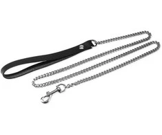 Whips Collections Natūralios odos pavadėlio grandinėlė 120cm bdsm sex
