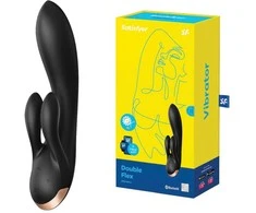 Vibrator-Double Flex Satisfyer Connect programa (juoda)