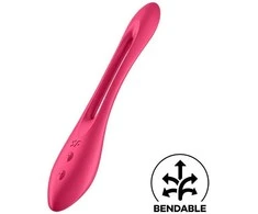 SATISFYER ELASTIC JOY RAUDONA