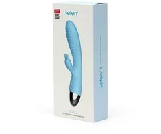 Vibratorius-VIBRATORE RABBIT LETEN FAYE 2 TURQUOISE