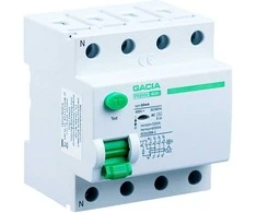 25A, 30mA, 4P diferencialinis automatinis jungiklis, A tipo GACIA PR8NM 4P 25A 30MA A