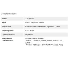 ACO CDN-P-M NT Vidutinis CDN paviršinis rėmas su stogu, skirtas CDNP5/6, CDNC/B, CDNA