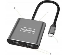 Zenwire USB-C stotelė / replikatorius (1022000745)