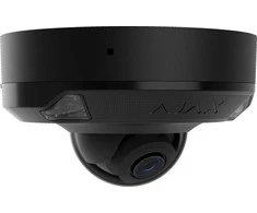 Ajax Systems Ajax HL kamera - kupolinė (stiklinė) DomeCam Mini (8 Mp/2.8 mm) (8EU) - juoda