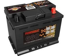 Akumuliatorius AGM automobilinis START-STOP POWERBAT L2 12 V 60 Ah