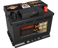 Akumuliatorius AGM automobilinis START-STOP POWERBAT L1 12 V 50 Ah
