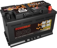 Akumuliatorius AGM automobilinis START-STOP POWERBAT L4 12 V 80 Ah
