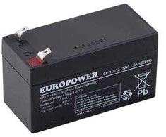 EUROPOWER EP serijos AGM baterija 12V 1,2Ah (tarnavimo laikas 6-9 metai)