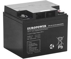 EUROPOWER AGM baterija EPS serija 12V 42Ah (tarnavimo laikas 8-12 metų)