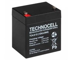 AGM TECHNOCELL serijos TC 12V 4,5Ah akumuliatorius