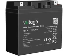 VOLTAGE AGM įtampos 12V 18Ah VE12-18 baterija (eksploatavimo trukmė 6-9 metai)