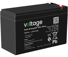 voltage AGM įtampos 12V 9Ah VE12-9.0 baterija (eksploatavimo trukmė 6-9 metai)
